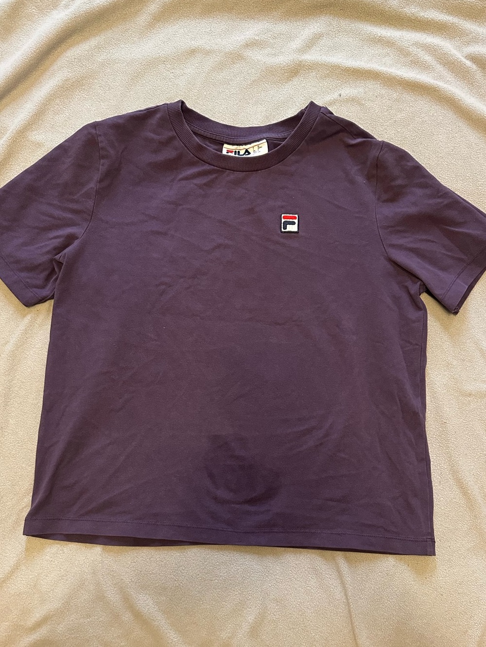 Fila Purple Short Sleeve Logo Tee